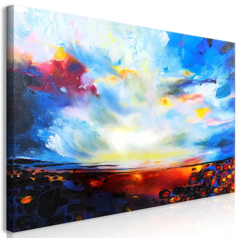 Vente Flash Schilderij - Colourful Sky (1 Part) Wide - 120x60