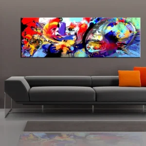 Schilderij - Colourful Immersion - 150x50 Super Prix