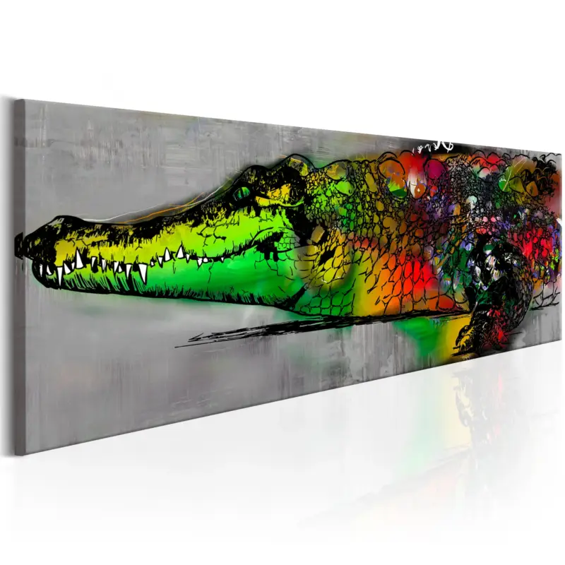 Schilderij - Colourful Beast - 135x45 Nouvel Arrivage