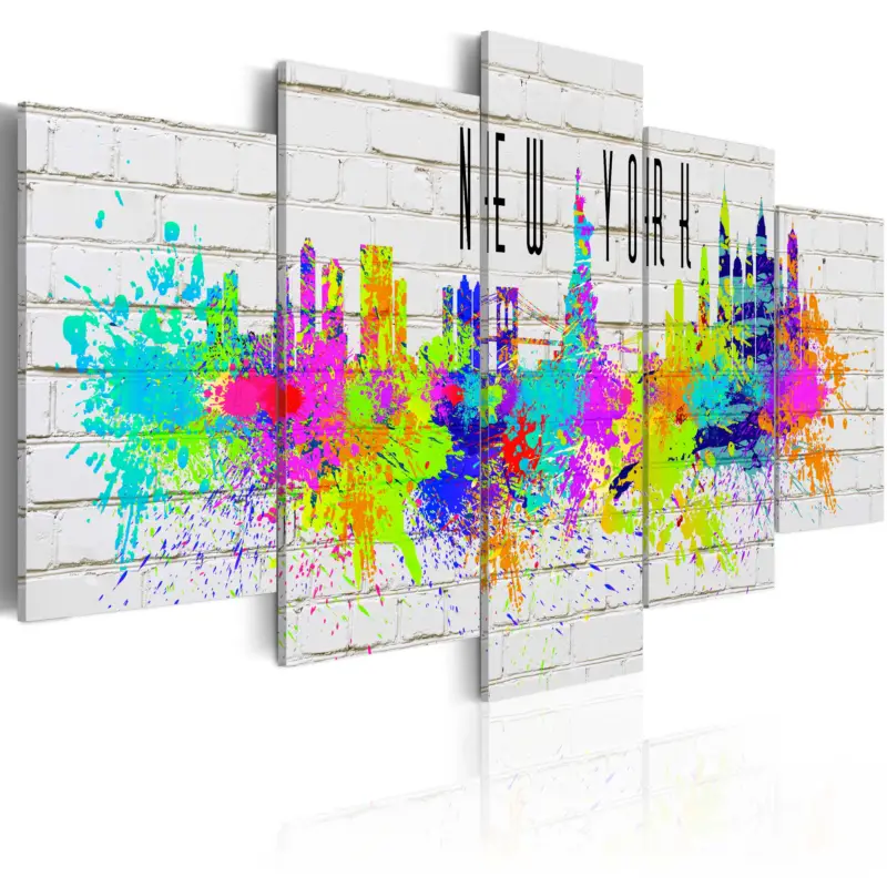 Haute Qualité Schilderij - Colorful New York - 200x100