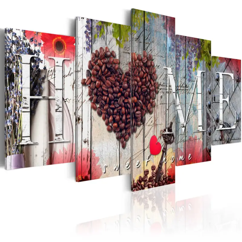 Schilderij - Coffee heart - 200x100 Must-Have