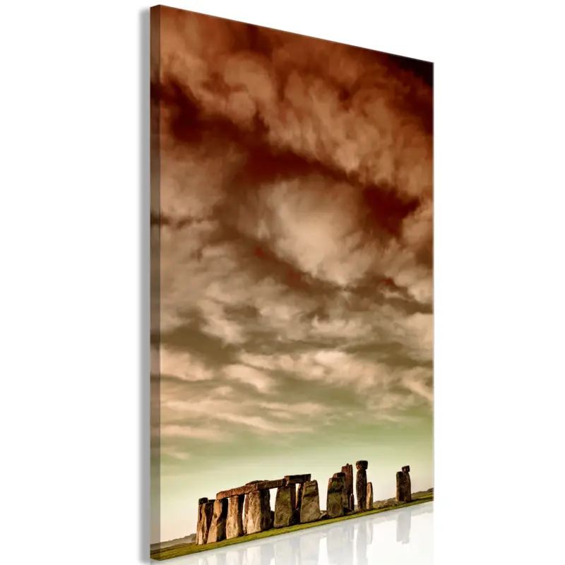 Schilderij - Clouds Over Stonehenge (1 Part) Vertical - 80x120 Achat Immédiat