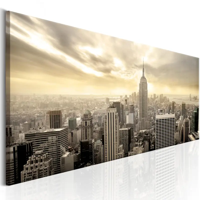 Vente Flash Schilderij - City in the Sun - 150x50