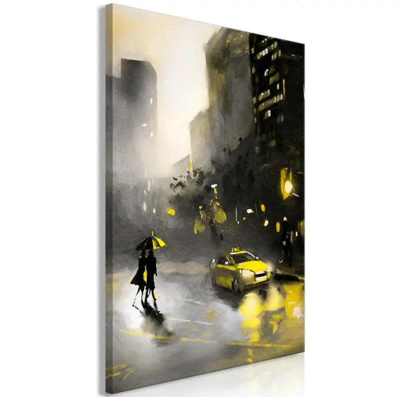 Solde Schilderij - City Glow (1 Part) Vertical - 60x90