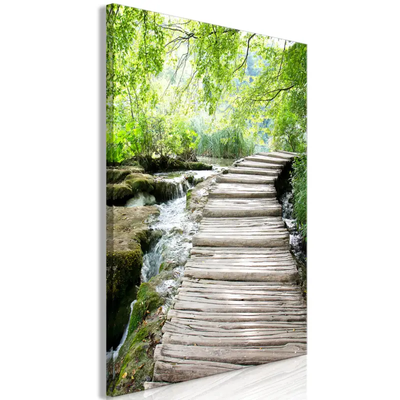 Vente Directe Schilderij - Charming Path (1 Part) Vertical - 60x90