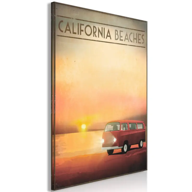 Vente Directe Schilderij - California Beaches (1 Part) Vertical - 40x60