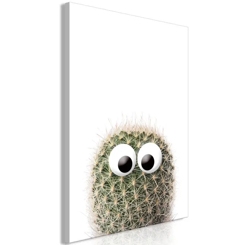 Soldes Schilderij - Cactus With Eyes (1 Part) Vertical - 60x90