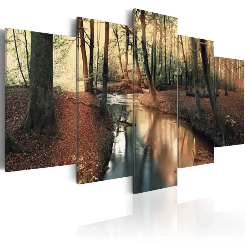 Acheter En Ligne Schilderij - Brown autumn: forest - 100x50