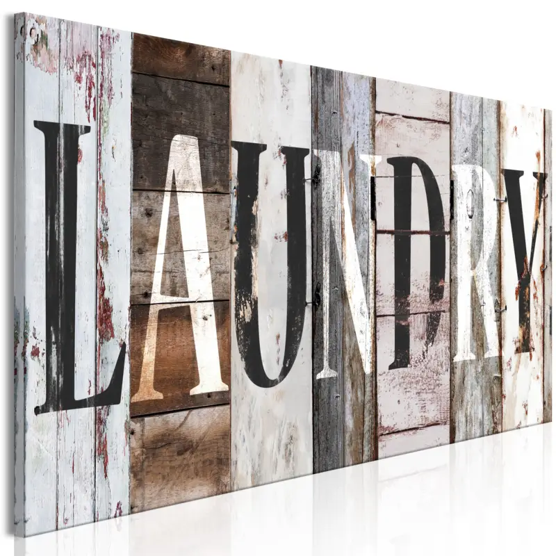 Bon Marché Schilderij - Board: Laundry (1 Part) Narrow - 120x40