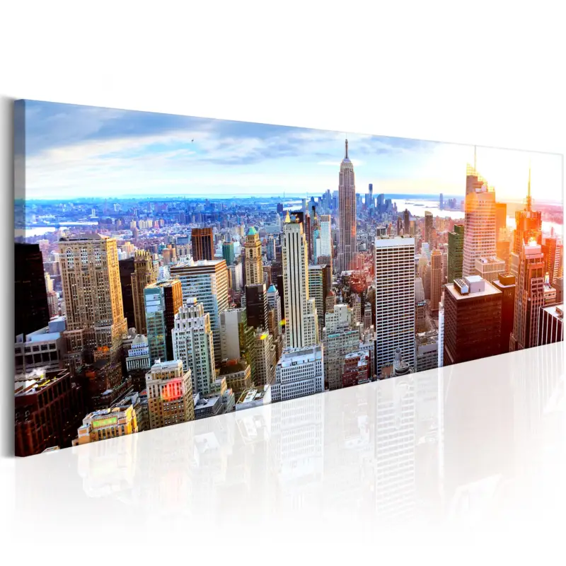 Usine Directe Schilderij - Beautiful Manhattan - 135x45