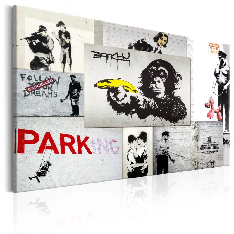 Bon Plan Schilderij - Banksy: Police Fantasies - 120x80
