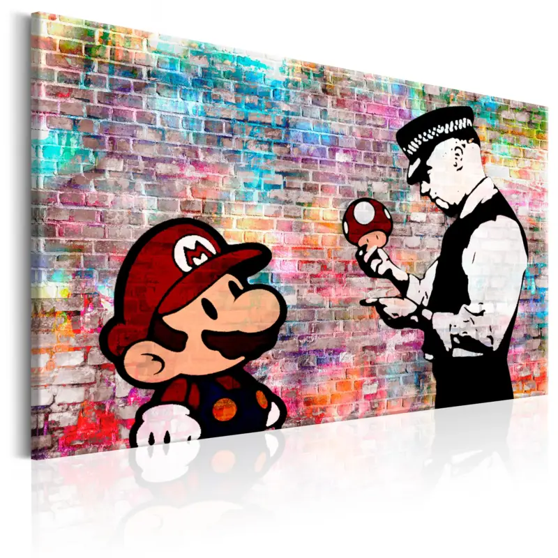 Top Vente Schilderij - Banksy: Colourful Brick - 90x60
