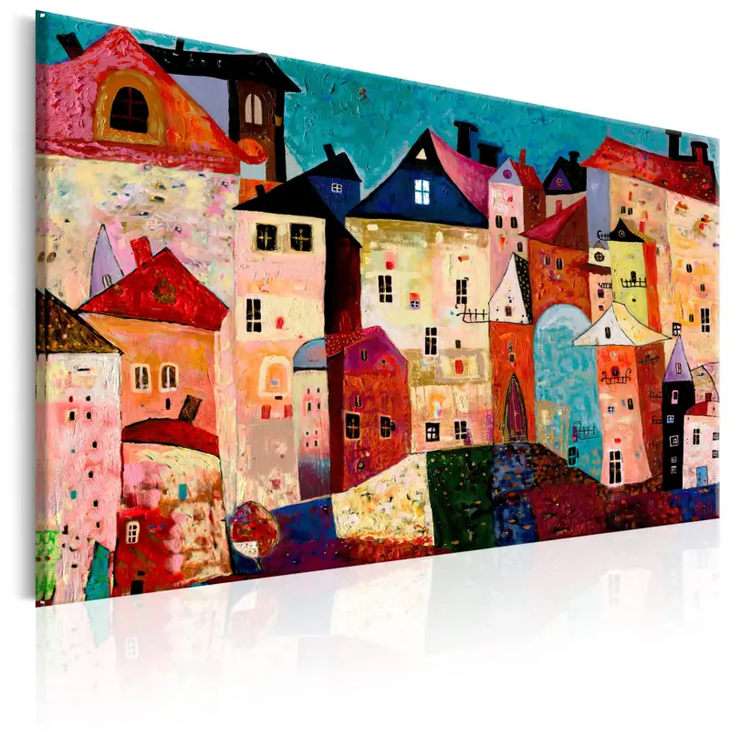 Vente Flash Schilderij - Artistic City - 120x80