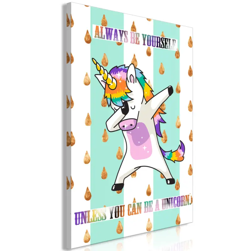 Soldes Schilderij - Always Be Yourself (1 Part) Vertical - 40x60