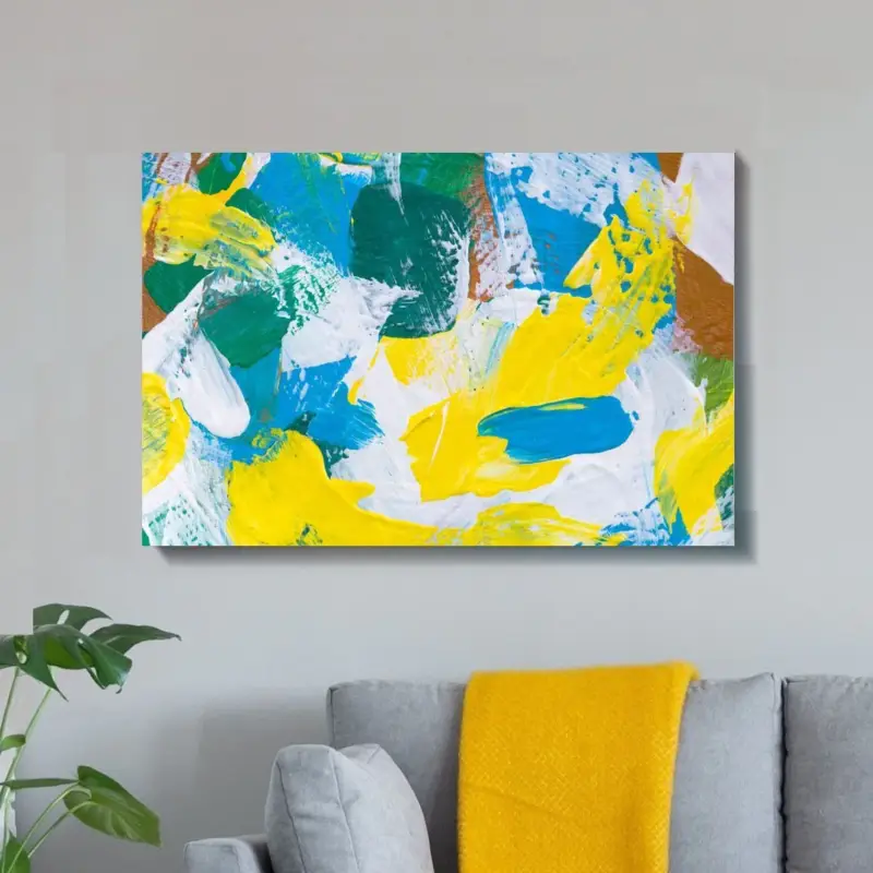 Commande En Gros Spring Time Abstract Canvas schilderij - 30 x 20 cm