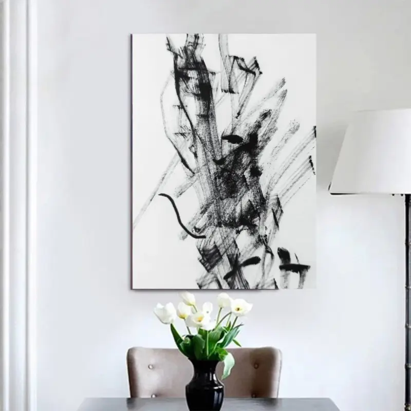 Santike Abstract Canvas schilderij - 30 x 20 cm Petit Prix