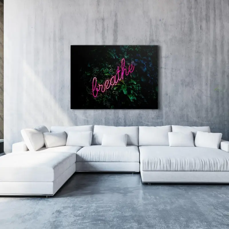 Vibrant Breathe Canvas schilderij - 75 x 50 cm Acheter Direct