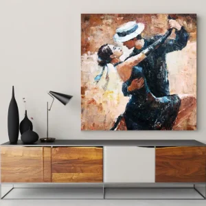 Bailar Flamenco Canvas schilderij - 90 x 60 cm Prix Promo
