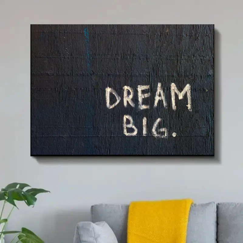 Dream Big Print On Canvas schilderij - 50 x 40 cm Expédition Rapide