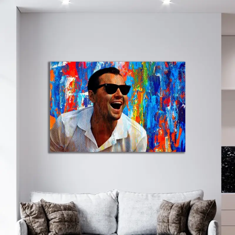Wolf of Wall Street Canvas schilderij - 30 x 40 cm Expédition Rapide