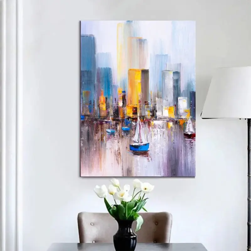 Vente Directe A Day On The Water Canvas schilderij - 60 x 40 cm