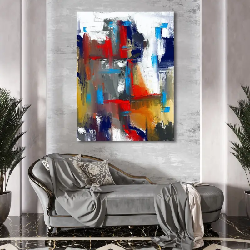 Dernière Chance Ice And Fire Canvas schilderij - 50 x 40 cm