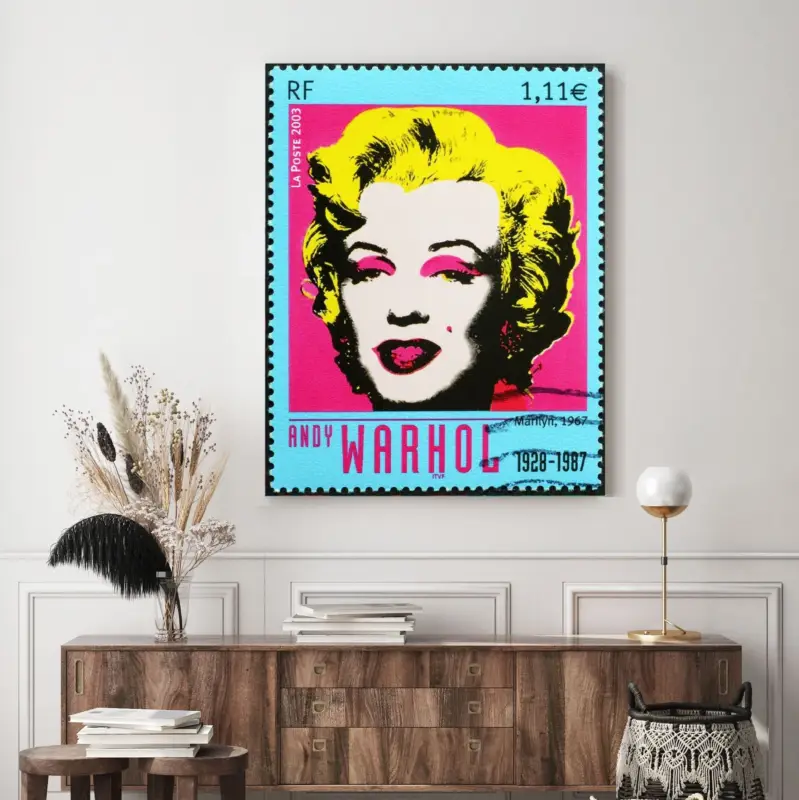 Solde Andy Warhol Marilyn Canvas schilderij - 60 x 40 cm