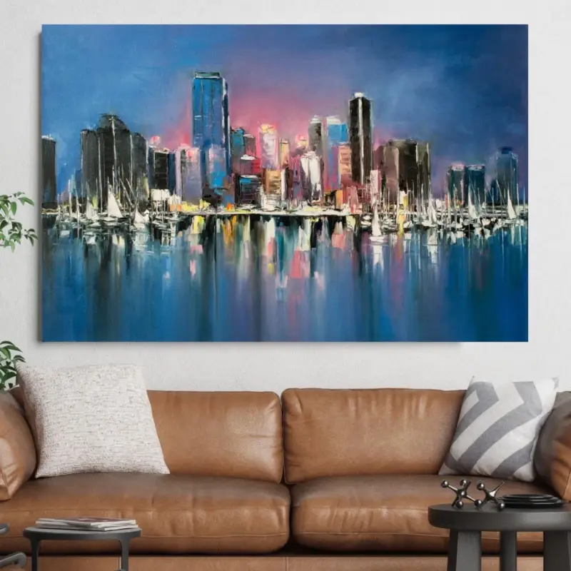 The Viewing Point Canvas schilderij - 75 x 50 cm Pas Cher