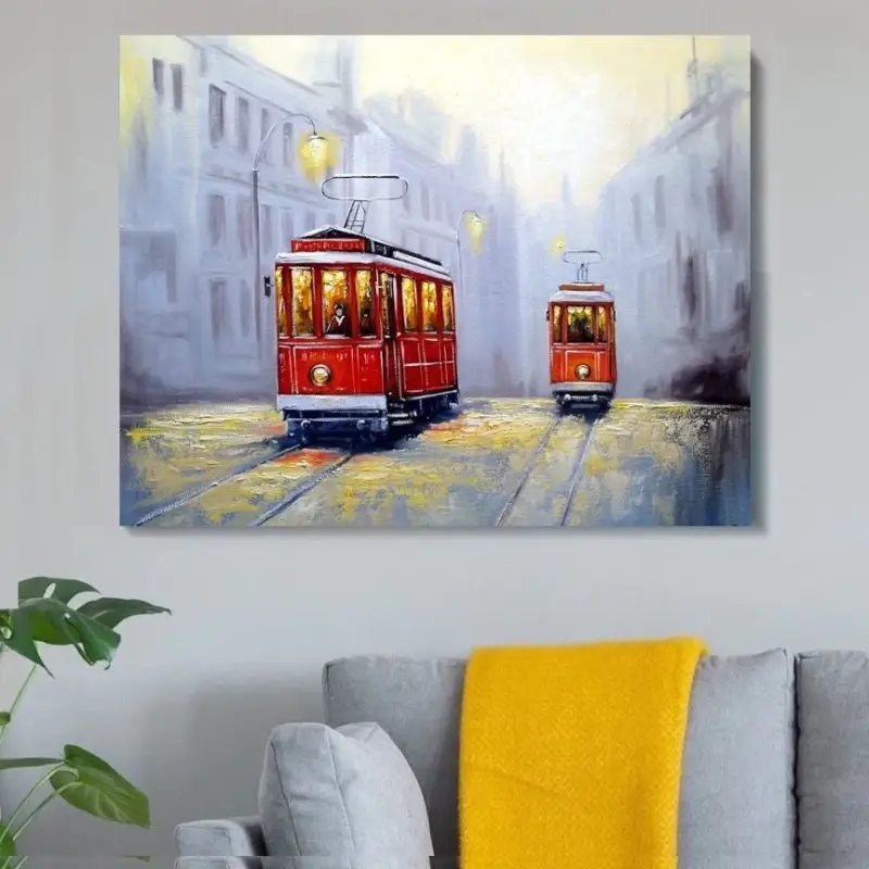 Achat Immédiat Tranvia Canvas schilderij - 30 x 20 cm