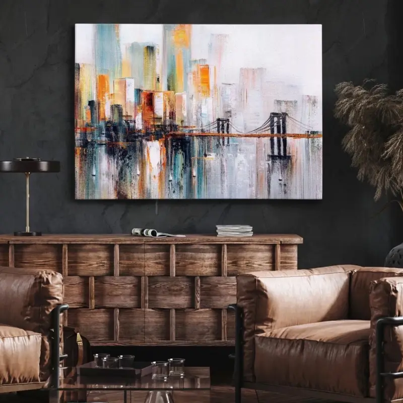 Dernier Modèle Puente Canvas schilderij - 90 x 60 cm