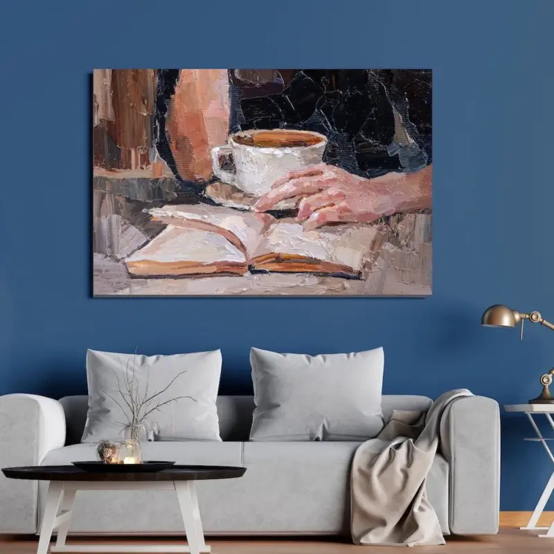 Tea Time Canvas schilderij - 40 x 30 cm Acheter En Ligne