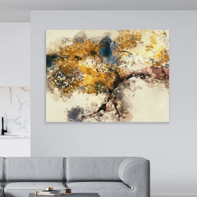 Abstract Tree Canvas schilderij - 40 x 30 cm Remise