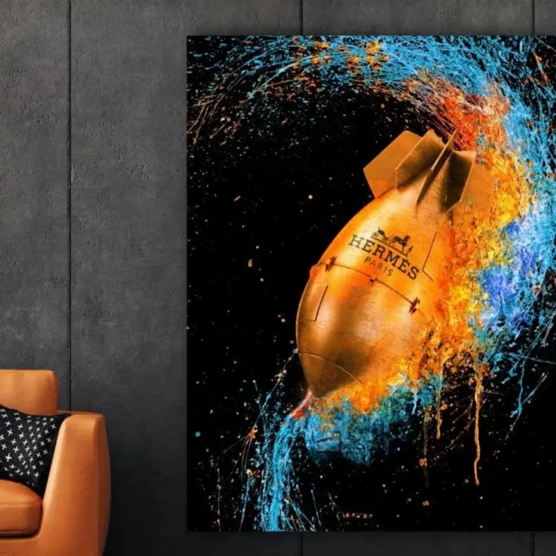 Commander Vite The Hermes Bomb Canvas schilderij - 40 x 50 cm