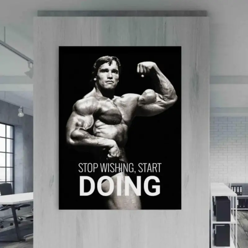 Start Doing Gym Motivation Canvas schilderij - 30 x 40 cm Meilleur Prix