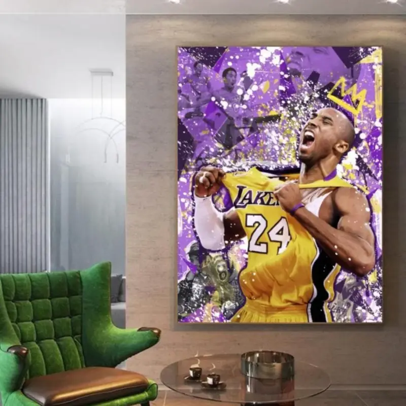Vente Directe Kobe The King Canvas schilderij - 60 x 90 cm