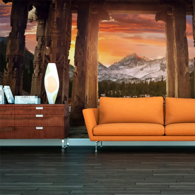 Fotobehang XXL - Trail of rocky temples - 550x270 Prix Choc