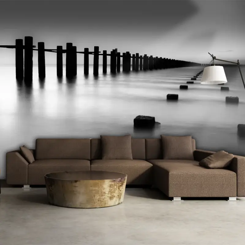 Fotobehang XXL - Thames Estuary in Shoeburyness, Engeland - 550x270 Vente Directe