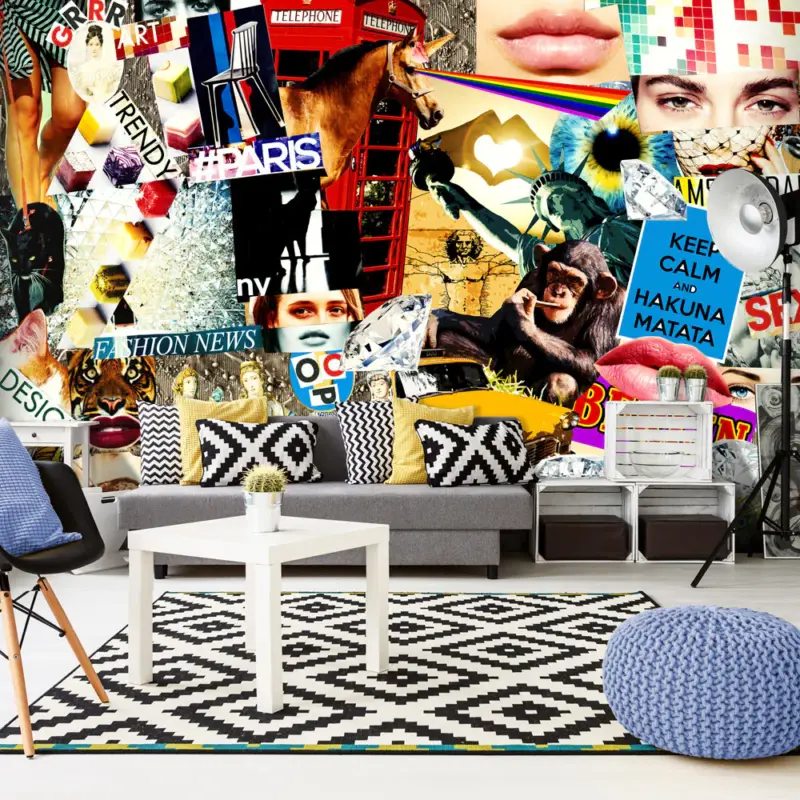 Fotobehang XXL - Scraps of Modernity - 500x280 Solde