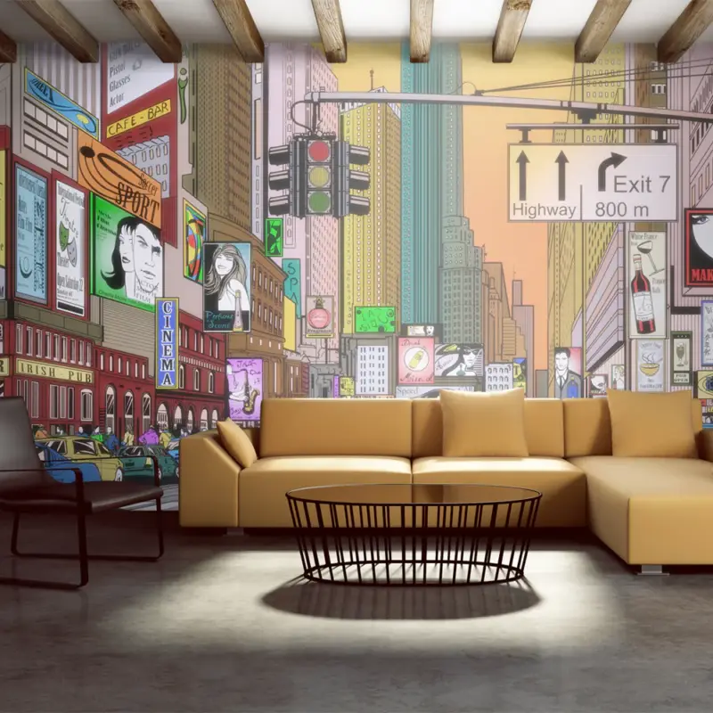 Super Prix Fotobehang XXL - Rush hour - NY - 550x270