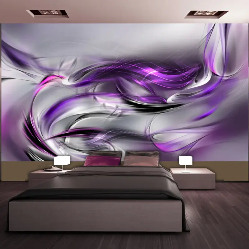 Promotion Fotobehang XXL - Purple Swirls II - 500x280