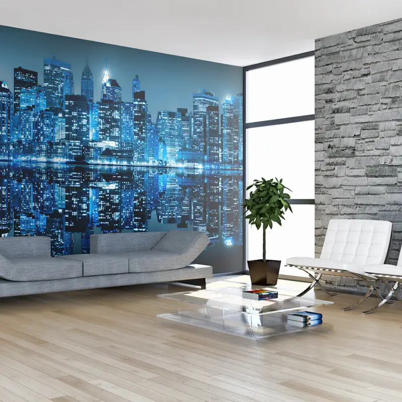 Produit De Marque Fotobehang XXL - Ocean of lights - NYC - 550x270