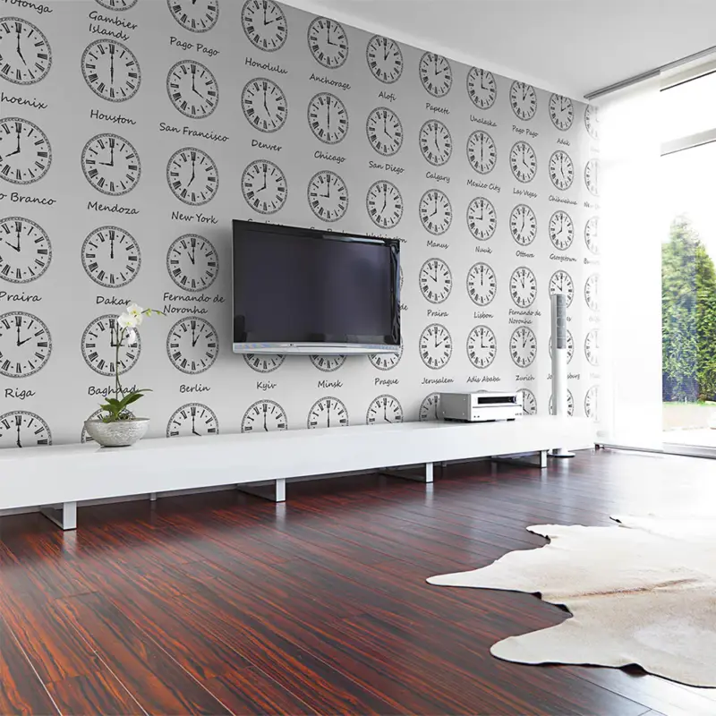 Usine Directe Fotobehang XXL - Hoe laat is het? - 550x270