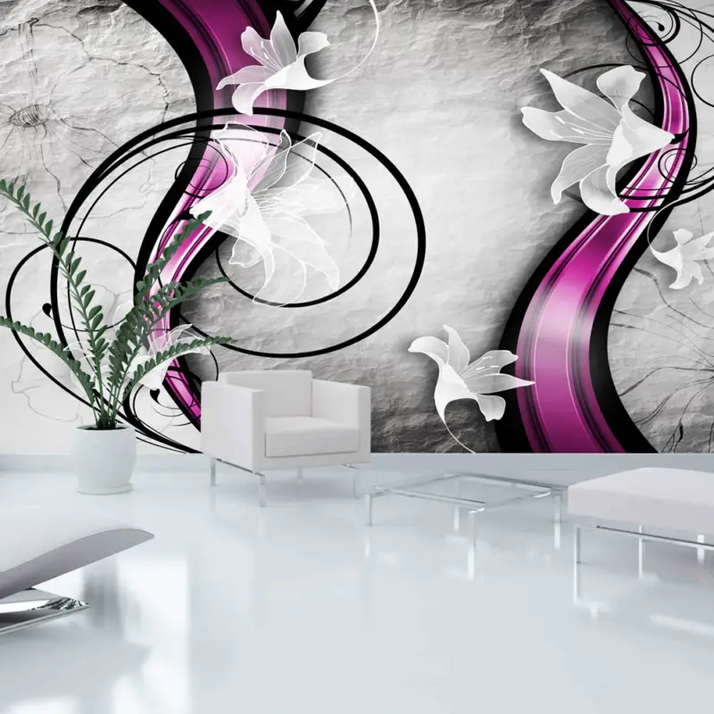 Fotobehang XXL - Flowery Ribbon - 500x280 Acheter Direct