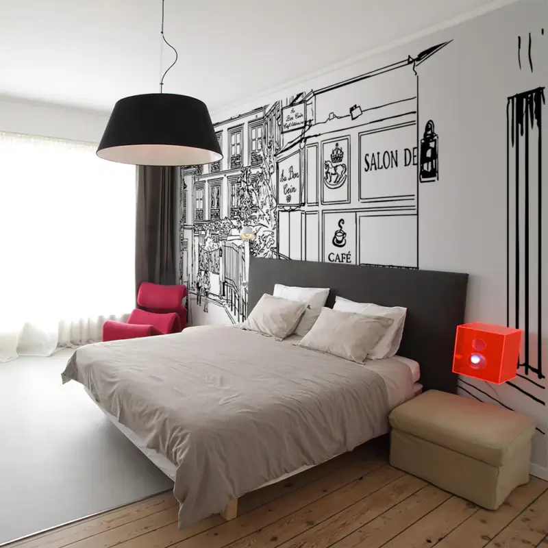 Fotobehang XXL - Een wandeling door Parijse straten - 550x270 Commande En Gros