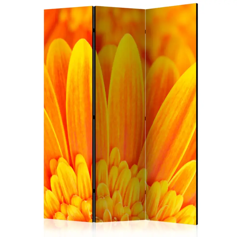 Kamerscherm - Yellow gerbera daisies [Room Dividers] - 135x172 Commander Vite