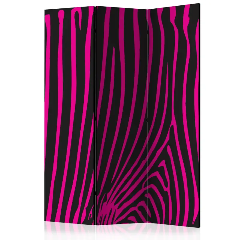 Kamerscherm - Zebra pattern (violet) [Room Dividers] - 135x172 Offre Limitée
