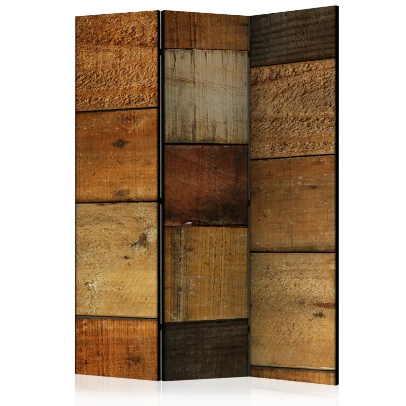 Kamerscherm - Wooden Textures [Room Dividers] - 135x172 Prix Promo
