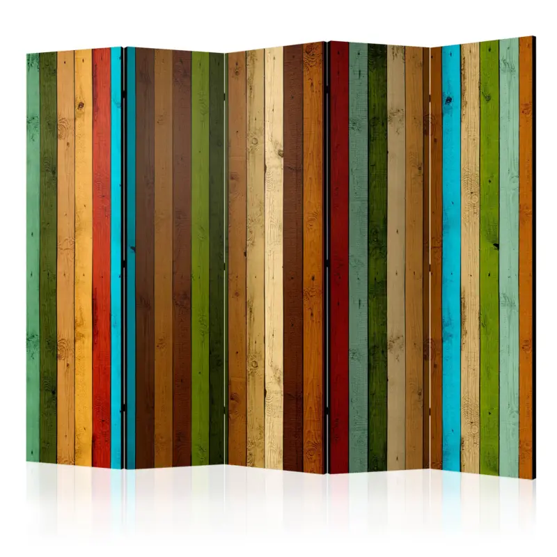 Kamerscherm - Wooden rainbow II [Room Dividers] - 225x172 Dernier Modèle
