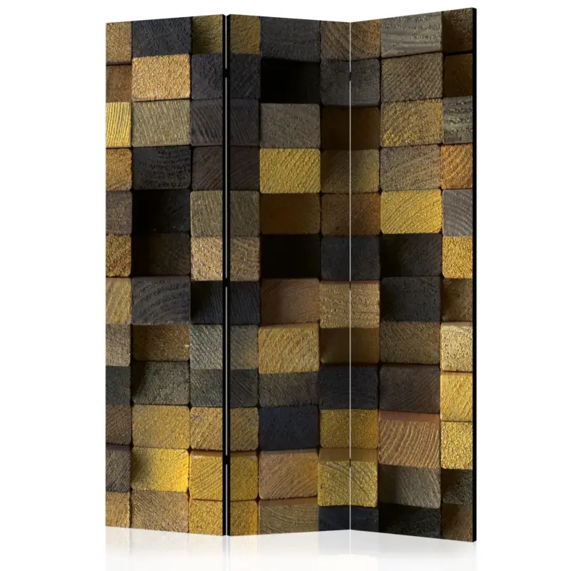 Kamerscherm - Wooden cubes [Room Dividers] - 135x172 Affaire À Saisir