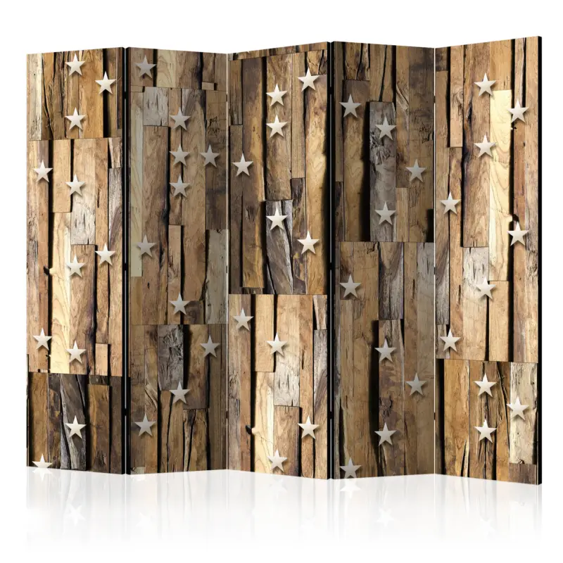 Livraison Gratuite Kamerscherm - Wooden Constellation II [Room Dividers] - 225x172